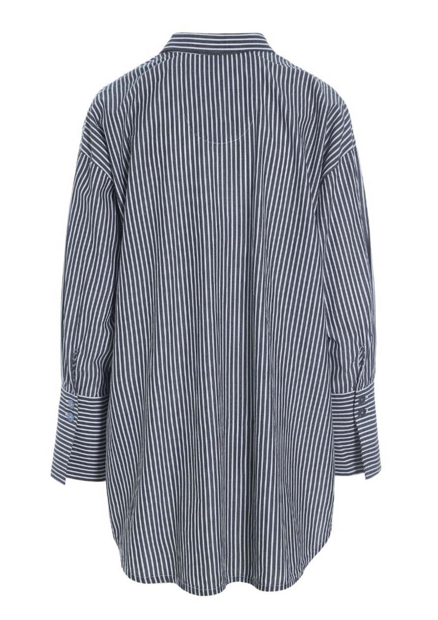 Kvinde BITTE KAI RAND Skjorter | Stripes Skjorte Ivory/Black Stripe