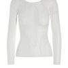 Kvinde BITTE KAI RAND T-Shirts & Toppe | Kraka Silk Mesh T-Shirt Silk White