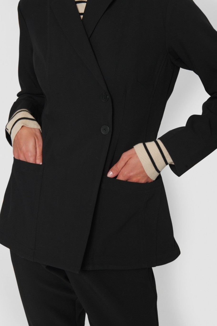 Kvinde BITTE KAI RAND Jakker & Blazere | Lux Stretch Blazer Jakke Black