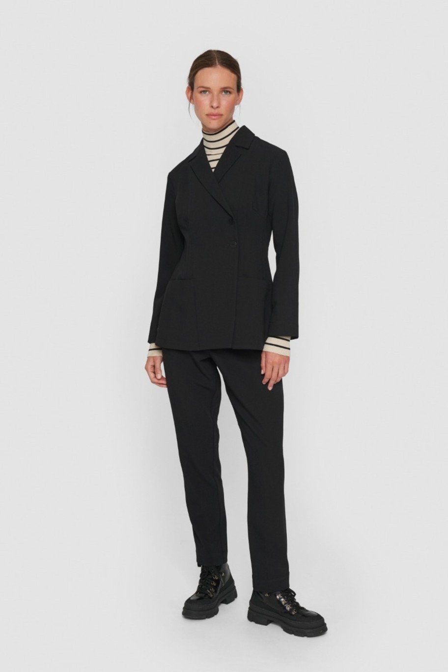 Kvinde BITTE KAI RAND Jakker & Blazere | Lux Stretch Blazer Jakke Black