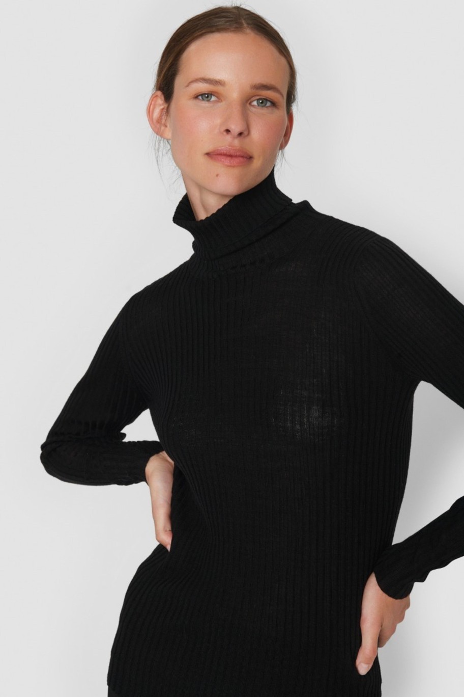 Kvinde BITTE KAI RAND Strik | New Wool Rullekrave Sweater